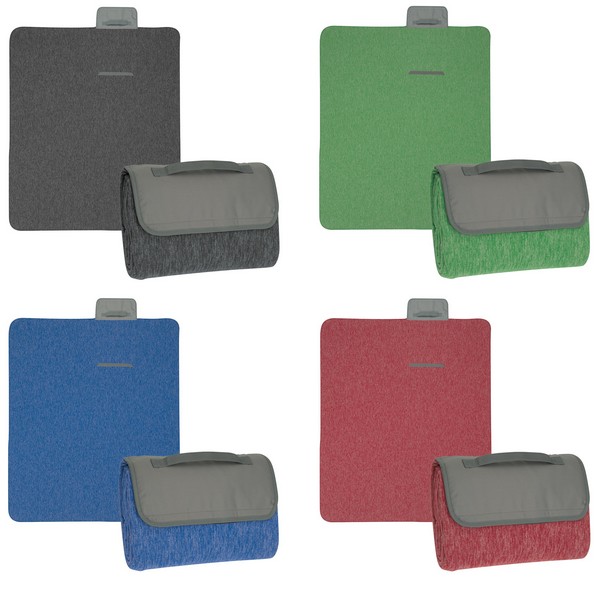 HH7005B Heathered Roll-Up Blanket